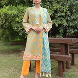 LUXURY CAMBRIC EMBROIDERED SUIT