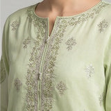 2PC Stitched Festive Embroidered  Suit