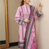 3PC Unstitched Cambric Printed Suit (SSW6U3P824)