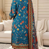 3PC Unstitched Printed Cambric Suit (SSW6U3P812)