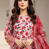 3PC Unstitched Printed Cambric Suit (SSW6U3P385)