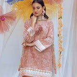 3PC Unstitched Printed Lawn Silk Suit