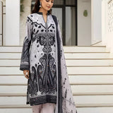 3PC Unstitched Printed Silk Lawn Suit (SUNS7ASI301)