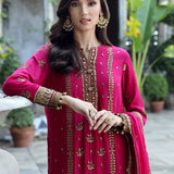 FESTIVE FORMAL CHIFFON EMBROIDERED SUIT