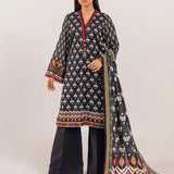 3PC UNSTITCHED - PRINTED CAMBRIC LAWN SUIT