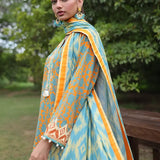 LUXURY CAMBRIC EMBROIDERED SUIT