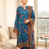 3PC Unstitched Printed Cambric Suit (SSW6U3P812)