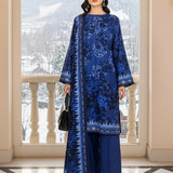 3PC Unstitched Khaddar Printed Suit SSW6U3P827