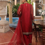 3PC UNSTITCHED FESTIVE EMBROIDERED SUIT (NO013)