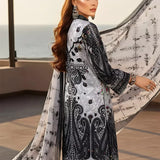 3PC Unstitched Printed Silk Lawn Suit (SUNS7ASI301)