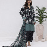 UNSTITCHED 3PCS PRINTKARI EMBROIDERED SUIT