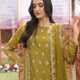 FESTIVE FORMAL CHIFFON EMBROIDERED SUIT