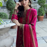 FESTIVE FORMAL CHIFFON EMBROIDERED SUIT