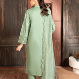 3PC Stitched Cambric Embroidered Suit (PML3PBC296)