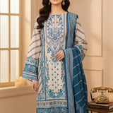 3PC Unstitched Cambric Printed Suit (SSW6U3P823)