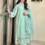 3PC Unstitched Festive Embroidered Suit (SUNW7NO078)