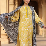 3PC Unstitched Printed Cambric Suit (SSW6U3P386)