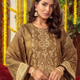 3PC Unstitched Festive Embroidered Suit (SUNW6NO044)