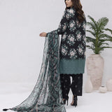 UNSTITCHED 3PCS PRINTKARI EMBROIDERED SUIT