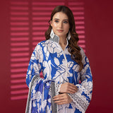 3pc Unstitched - Printed Lawn Suit