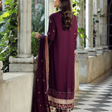 3Pc Unstitched Luxury Chiffon Suit
