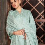 3PC Stitched Cambric Embroidered Suit (PML3PBC294)