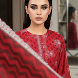 3PC Unstitched Printed Cambric Suit (SSW6U3P321)