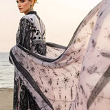 3PC Unstitched Printed Silk Lawn Suit (SUNS7ASI301)