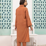 2PC Stitched Crepe Dyed suit