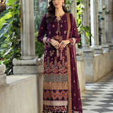 FESTIVE FORMAL CHIFFON EMBROIDERED SUIT