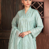 3PC Stitched Cambric Embroidered Suit (PML3PBC294)