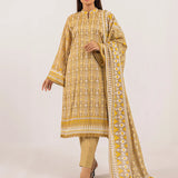 3PC UNSTITCHED - PRINTED CAMBRIC LAWN SUIT