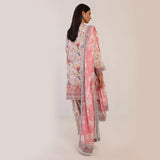 3pc Unstitched - Printed Lawn Suit