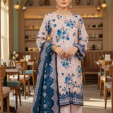 3PC Unstitched Cambric Printed Suit (SSW6U3P850)