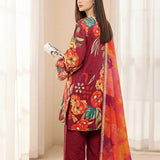 3PC Unstitched Printed Khaddar Suit (SSW6U3P803)