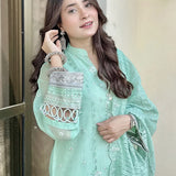 3PC Unstitched Festive Embroidered Suit (SUNW7NO078)