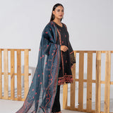 3PC EMBROIDERED LAWN SUIT (ALM035)