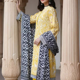 3PC Unstitched Printed Cambric Suit (SSW6U3P386)