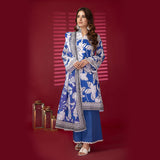 3pc Unstitched - Printed Lawn Suit