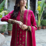 FESTIVE FORMAL CHIFFON EMBROIDERED SUIT