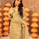 3PC Unstitched Festive Embroidered Suit (SUNS7JI056)