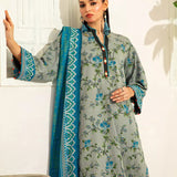 3PC Unstitched Doria Cambric Printed Suit (P284)