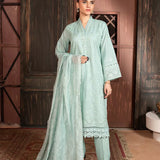 3PC Stitched Cambric Embroidered Suit (PML3PBC294)