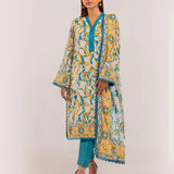 3PC UNSTITCHED - PRINTED CAMBRIC LAWN SUIT