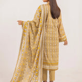 3PC UNSTITCHED - PRINTED CAMBRIC LAWN SUIT