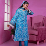 3pc Unstitched - Printed Lawn Suit