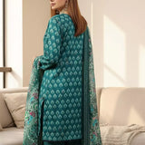 3PC Unstitched Printed Cambric Suit (SSW6U3P814)