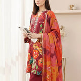 3PC Unstitched Printed Khaddar Suit (SSW6U3P803)