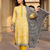 3PC Unstitched Printed Cambric Suit (SSW6U3P386)