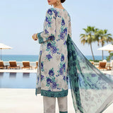 3PC Unstitched Printed Silk Lawn Suit (SUNS7ASI302)